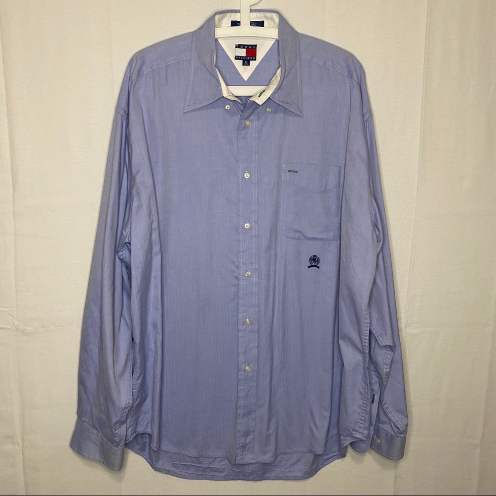 TOMMY HILFIGER Crest Men's 80's 2 Ply Fabric Sz XL